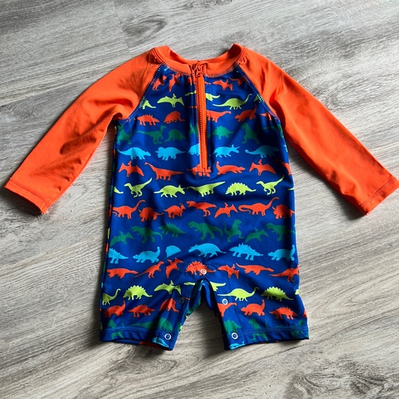 wonder nation Other - 6-9 M NWOT Dino Swimsuit Onesie Wonder Nation UV Shirt with Zipper